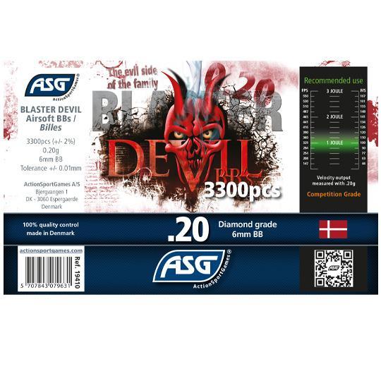 Blaster Devil Softgunkuler 0.20g - 3300stk - gameon.eu