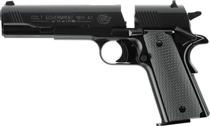 Colt Government 1911 A1 Black Luftpistol - 4.5mm - Game-On.no