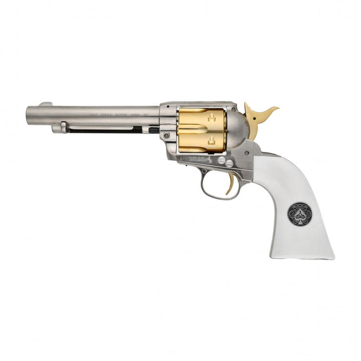 Peacemaker SAA .45 Smoke Wagon - Revolver alimentato a CO2 - Pallini da 4,5 mm