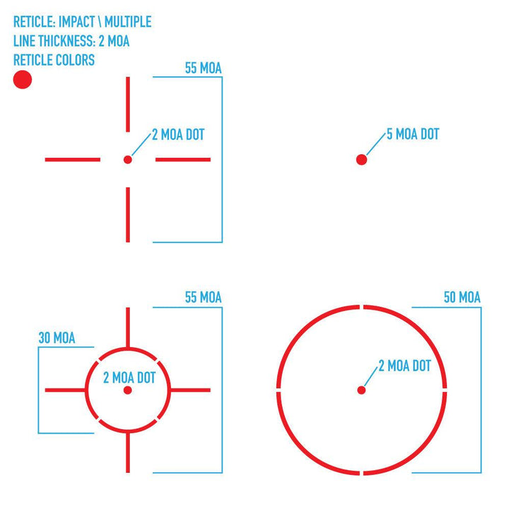 Firefield - Impact XLT Rødpunktsikte - 21mm - Game-On.no