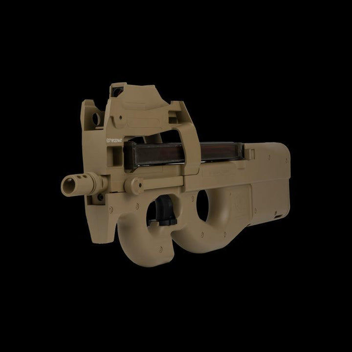 FN P90 Elektrisk Airsoftrifle med Rødpunktsikte(PAKKE) - TAN - Game-On.no