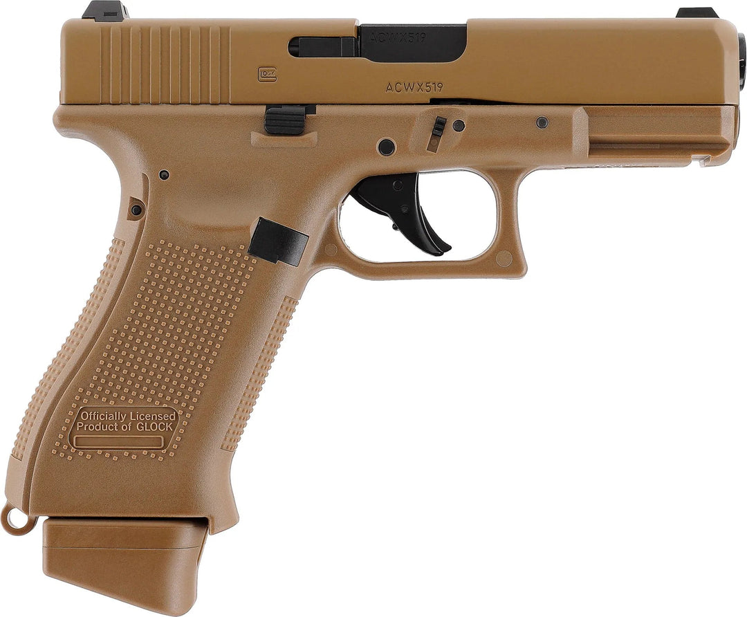 Glock 19X FDE - Gass Softgun med Blowback - Game-On.no