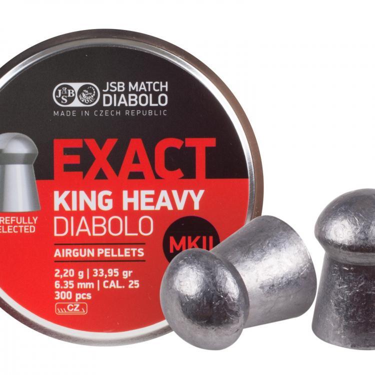 JSB Exact King Heavy MKII - 6.35mm - 300stk - gameon.eu