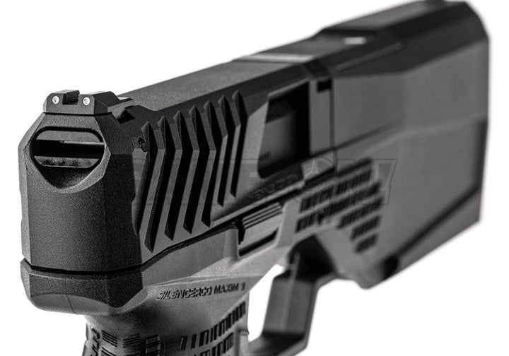 Krytac - SilencerCo Maxim 9 6mm Softgunpistol med Blowback - gameon.eu