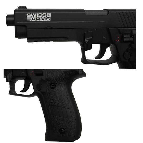 SA - P226 Elektrisk Airsoft Pistol med Mosfet og LiPo - Svart - gameon.eu