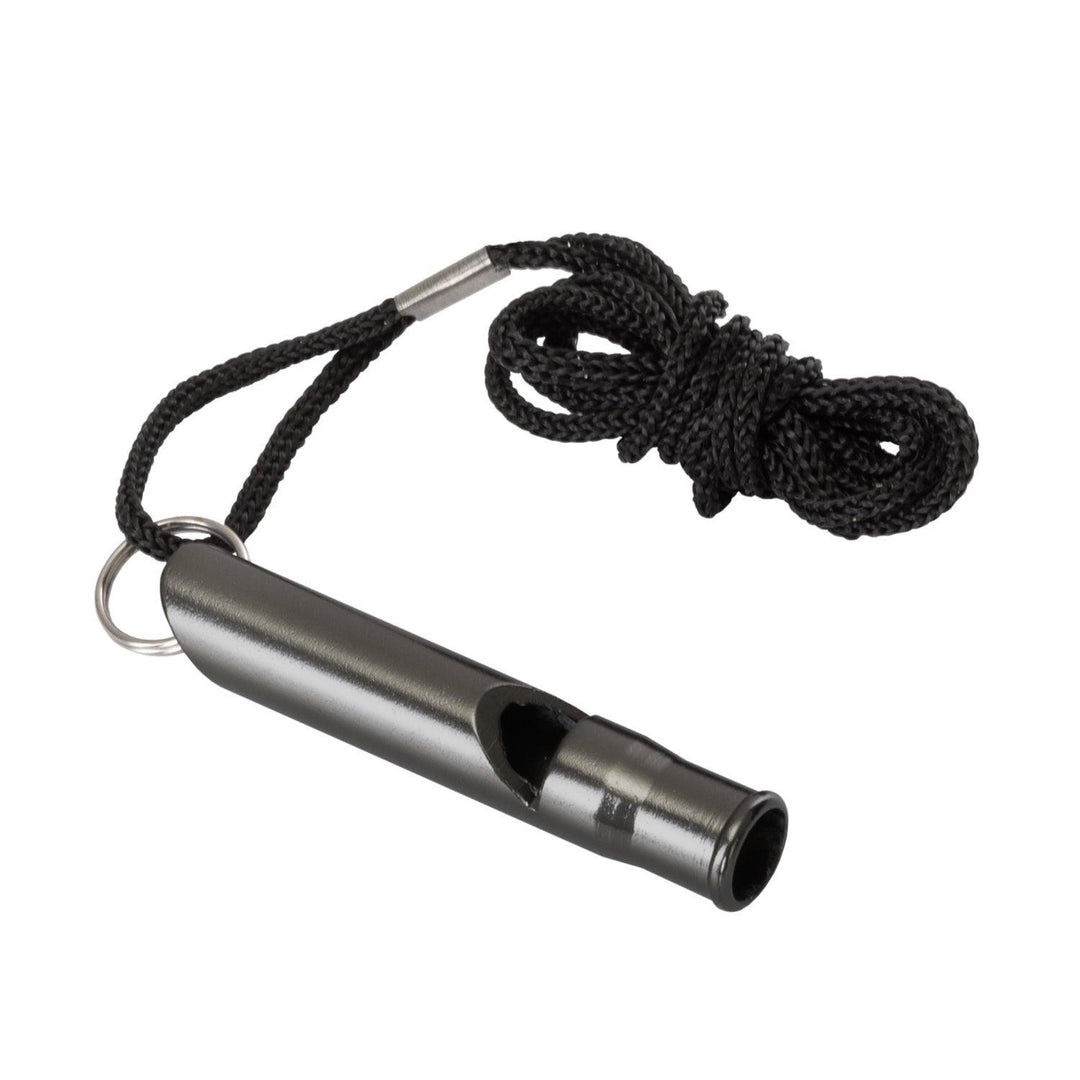 Survival Whistle - Aluminum - Black - Game-On.no