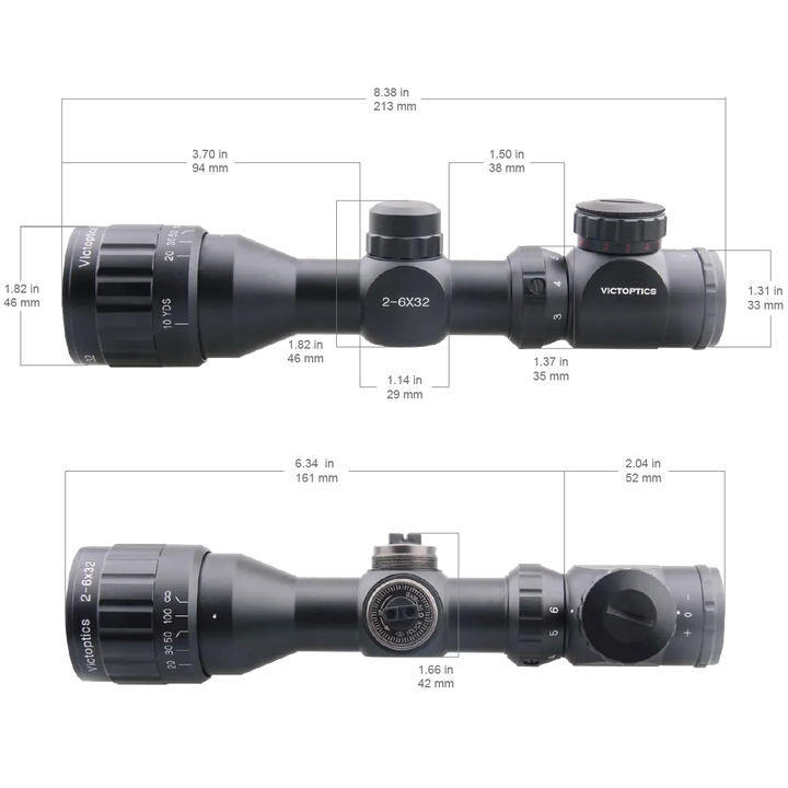 Binocolo A3 - Binocolo illuminato 2-6X32AOE - 21 mm