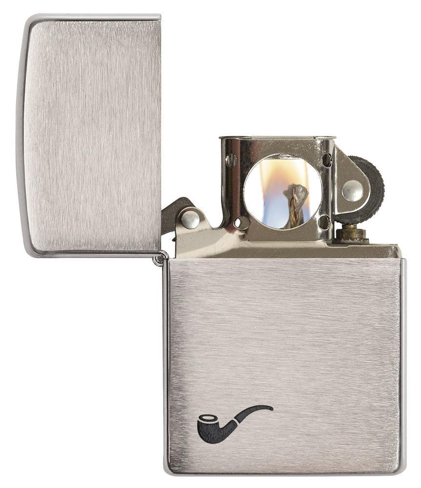 Zippo - Pipe Brushed Chrome - gameon.eu